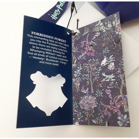 Vera Bradley Harry Potter Forbidden Forest Clamshell Cosmetic Case Velvet Purple - Picture 8 of 9